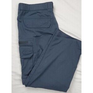 BC Clothing Convertible Cargo Pants | Mens XL x 30 Navy Zip Off Hiking Shorts